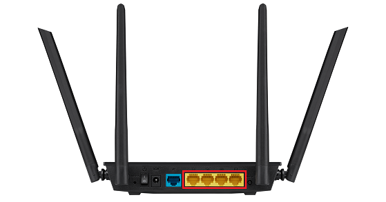 ASUS AC1200 LAN Ports