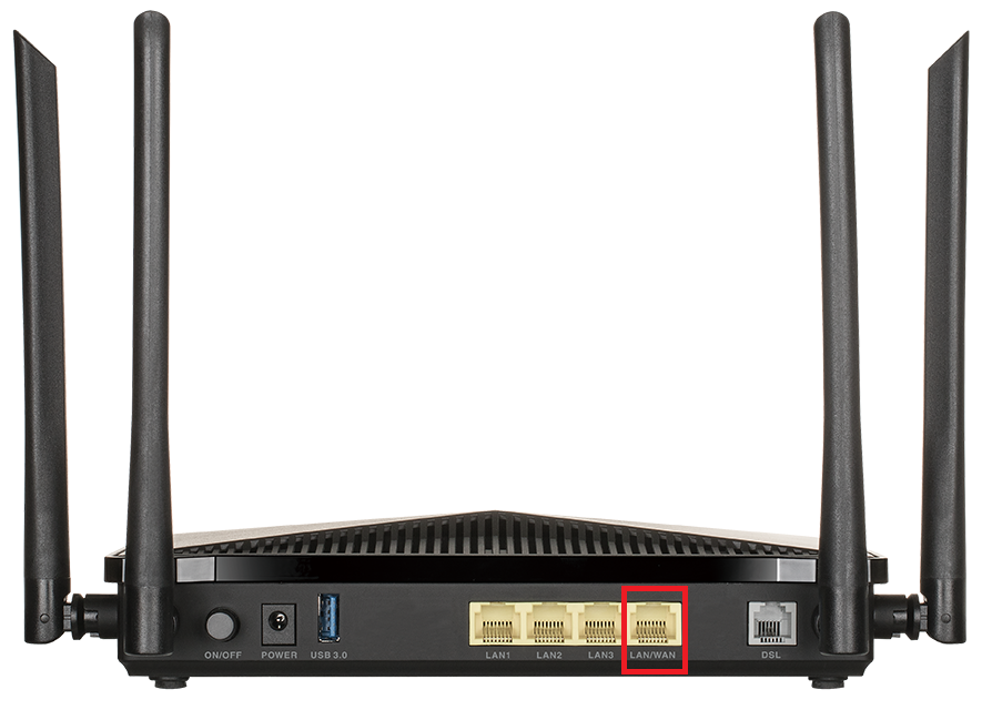 DSL-245GE LAN/WAN port