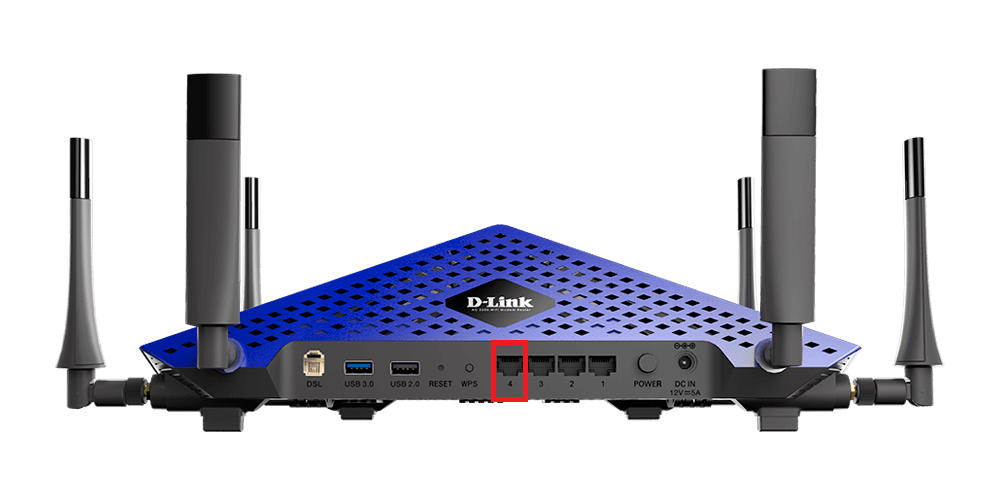 D-Link DSL-4320L LAN Port