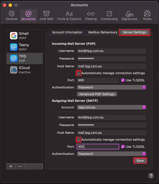 Mac Mail Auto-Manage
