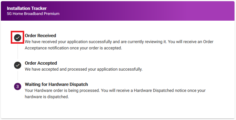 My Account Install Tracker - Complete Steps