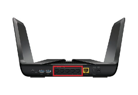 Netgear Nighthawk RAX80 LAN Ports