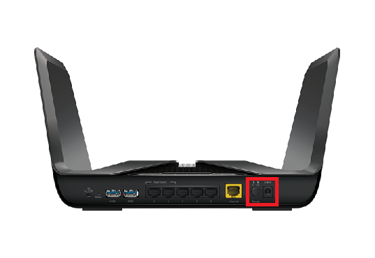 Netgear Nighthawk RAX80 Power Port+Button