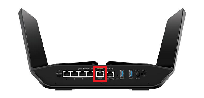 Netgear Nighthawk RAX120 WAN/Internet Port