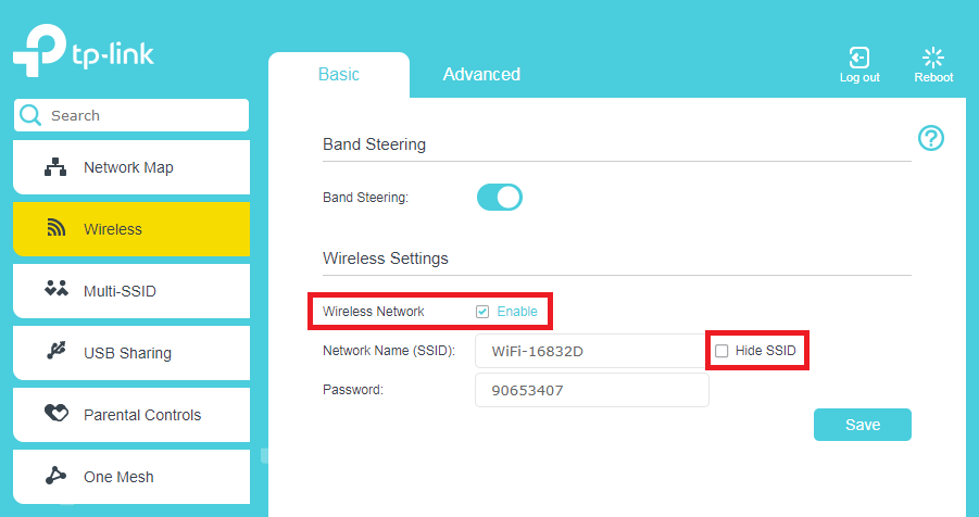 Smart Modem Gateway Basic Wifi Settings
