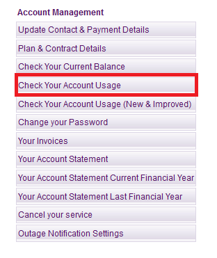 TPG - Check Usage