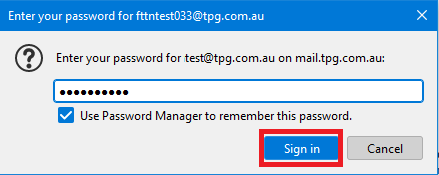 Thunderbird Password Prompt
