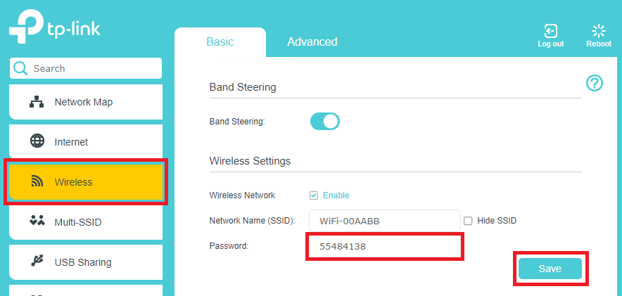 VX420-G2V Wifi Password Change
