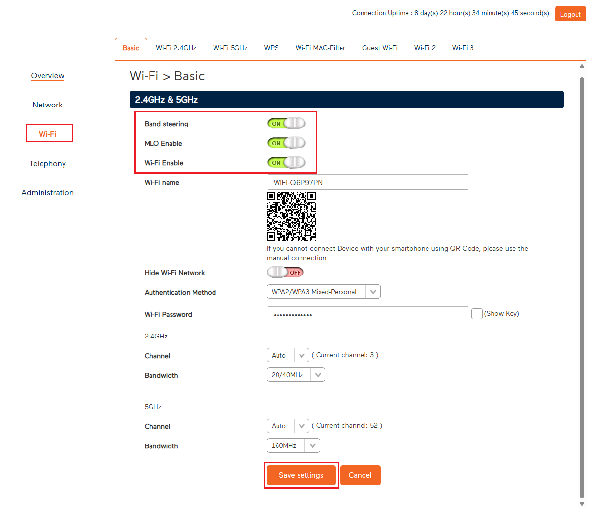 Wi-Fi Max - Basic Wi-Fi Settings