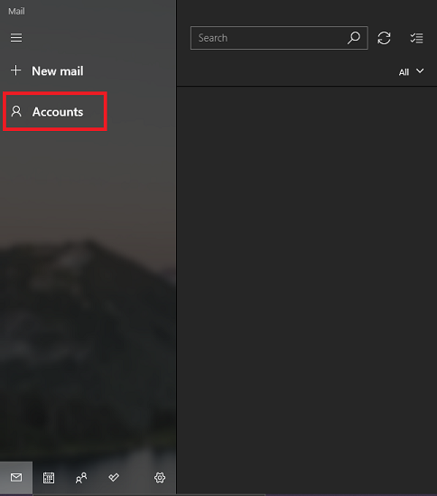 Windown 10 Mail Accounts