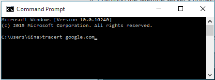 Windows Trace Route